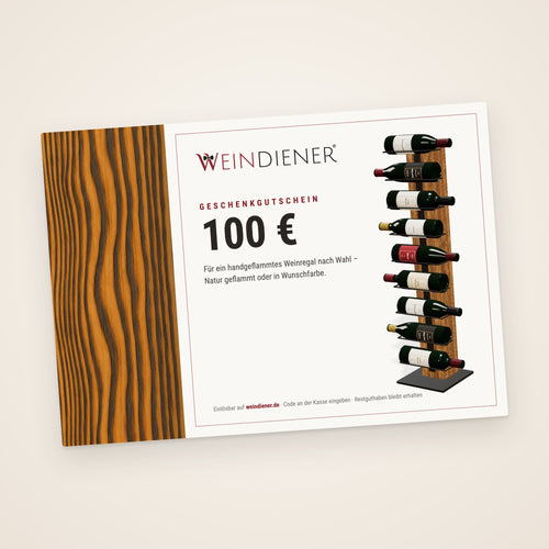 Weindiener® Geschenkgutschein über 100 €
